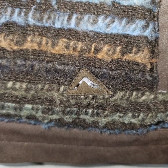 Striped Brown and Blue Women's Jacket - Picture 6 of 8